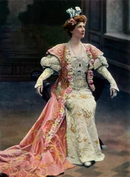 Teatro Nacional da Opéra-Comique. La Reine Fiammette. Mlle Garden no papel de Orlanda, 1904
