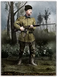 Theodore Roosevelt, soldado e político americano, c1898