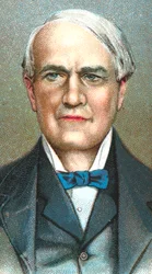 Thomas Alva Edison, inventor americano, 1924