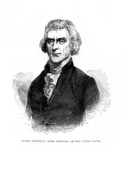 Thomas Jefferson, terceiro Presidente dos Estados Unidos, 1872