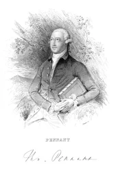 Thomas Pennant, naturalista britânico do século XVIII e viajante, c1840