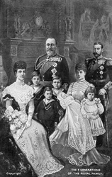 Três gerações da família real britânica, c1903