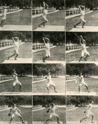 Jogando o disco sem girar, 1908.