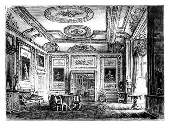 Thw branco sala de desenho, Castelo de Windsor, c1888