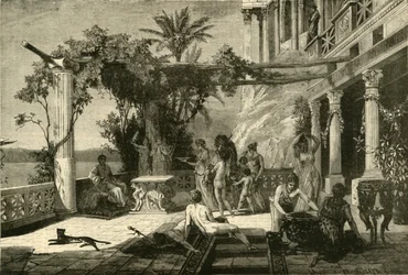 Tiberius em Capreae de 1890.