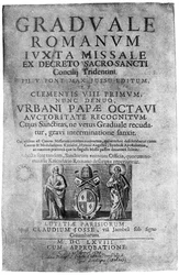 Página de rosto de um Missal dada por James II a John Brenan, 1894