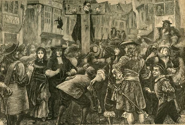Titus Oates no Pelourinho, 1685, 1897.