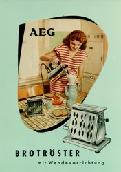 Torradeira. Publicidade AEG