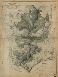 Esboço topográfico dos arredores de Washington, D.C.