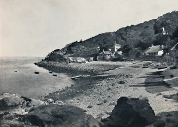 Torquay - a praia, Babbicombe, 1895