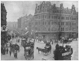 Tottenham Court Road esquina, Londres, c1903 1903