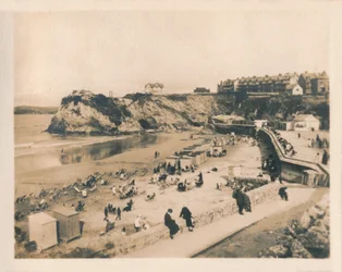 Praia de Towan - Newquay, 1927