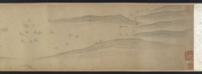 Tratado na Ponte Bian, dinastia Yuan ou Ming, séculos XIV-XV.