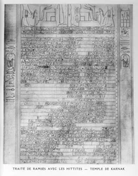 Tratado de Ramsés e o povo hitita, Templo de Karnak, século XIX