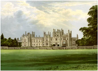 Tregothnan, Cornualha, casa do Visconde de Falmouth, c1880