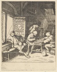 Jogadores de Tric Trac, 1610-85.