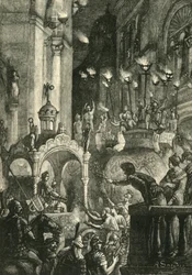 Triunfo de Heráclio em Constantinopla, 629 DC, 1890.