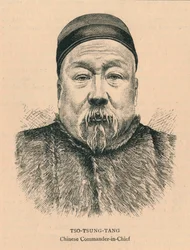 Tso-Tsung-Tang, comandante em chefe chinês, final do século XIX.