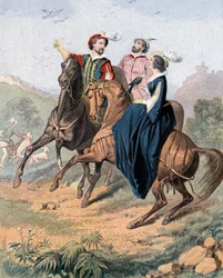 Falcoaria Tudor, meados do século XIX