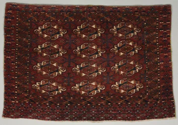 Cara do saco turcomano, 1800s.