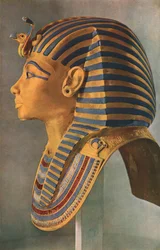 Máscara de morte de Tutancâmon, 1323 aC, c1910-1935