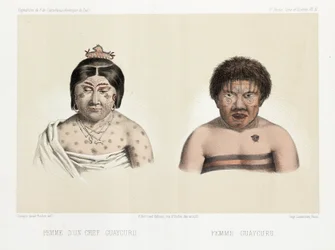 Duas mulheres Guaycuru, América do Sul, c 1843-1847