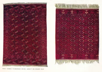 Dois tapetes Tekke Turkoman, c1800