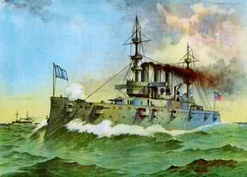 USS Nova York, cruzador blindado americano, 1898