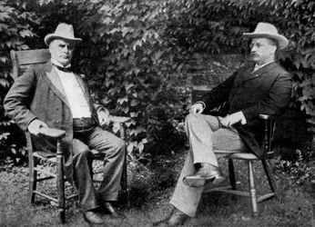 Presidente dos EUA William McKinley e vice-presidente Theodore Roosevelt, 1899 1951