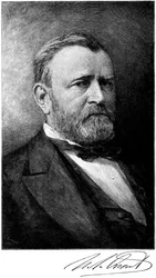 Ulysses S Grant, soldado e estadista americano, final do século XIX