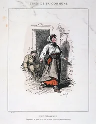 Um cidadão, Paris Commune, 1871.