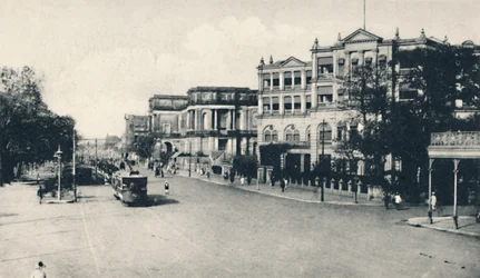 United Services Club, Chowringhee Road, Calcutá, início do século XX.