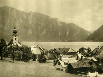 Unterach am Attersee, Alta Áustria, c1935.