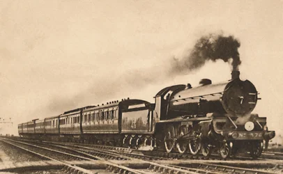 No oeste da Inglaterra, o Car Express Exeter-London 199 Mins., Início do século XX.