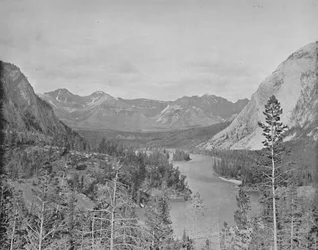 Vale do rio Bow, Alberta, Canadá, c1897.