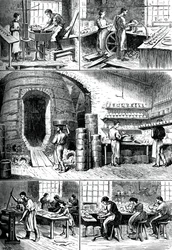 Vários processos de cerâmica, c1880