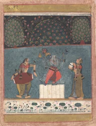 Vasant Ragini: fólio de uma série ragamala Garland of Musical Modes, ca. 1630-40.