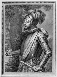 Vasco Núñez de Balboa 1475-1519 Dos retratos dos ilustres espanhóis, 1791