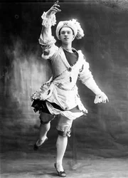 Vaslav Nijinsky, bailarino russo, 1909