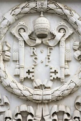 Brasão do Vaticano, Roma, Itália
