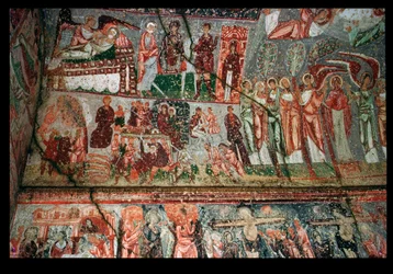 Abóbada e parede na entrada, Bizantina, provavelmente do século X (foto)