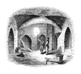 Abóbada sob a Antiga Casa dos Lordes, 1845