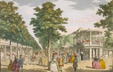 Jardins de Vauxhall, Lambeth, século XVIII
