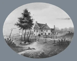 Vechte House em Gowannus, Brooklyn, Nova York, 1865.