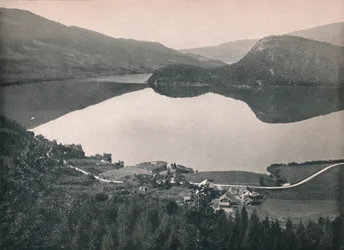 No túnel de Haversting, Bergensbanen, 1914.