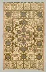 Capa de almofada de veludo, 1600s.