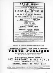 Vente Publique, dos cartazes políticos franceses da Comuna de Paris, maio de 1871