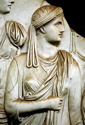 Virgem vestal, romana, século I dC