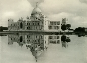 Victoria Memorial Hall, do Noroeste, 1925.