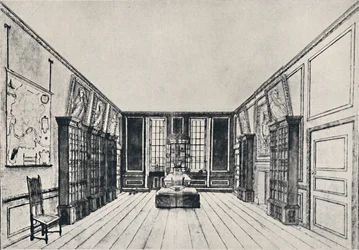 Vista para o Tamisa na Biblioteca Samuel Pepyss, York Buildings, 1928